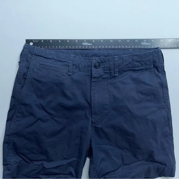 Buck Mason Deck Shorts Mens Size 30 Blue Cotton Spandex 7” Inseam Drawstring - Picture 5 of 11